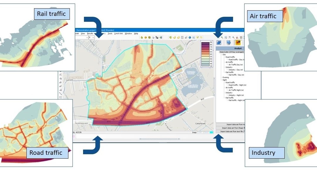 New! Road and rail traffic noise calculation with the iNoise GUI (Predictor)